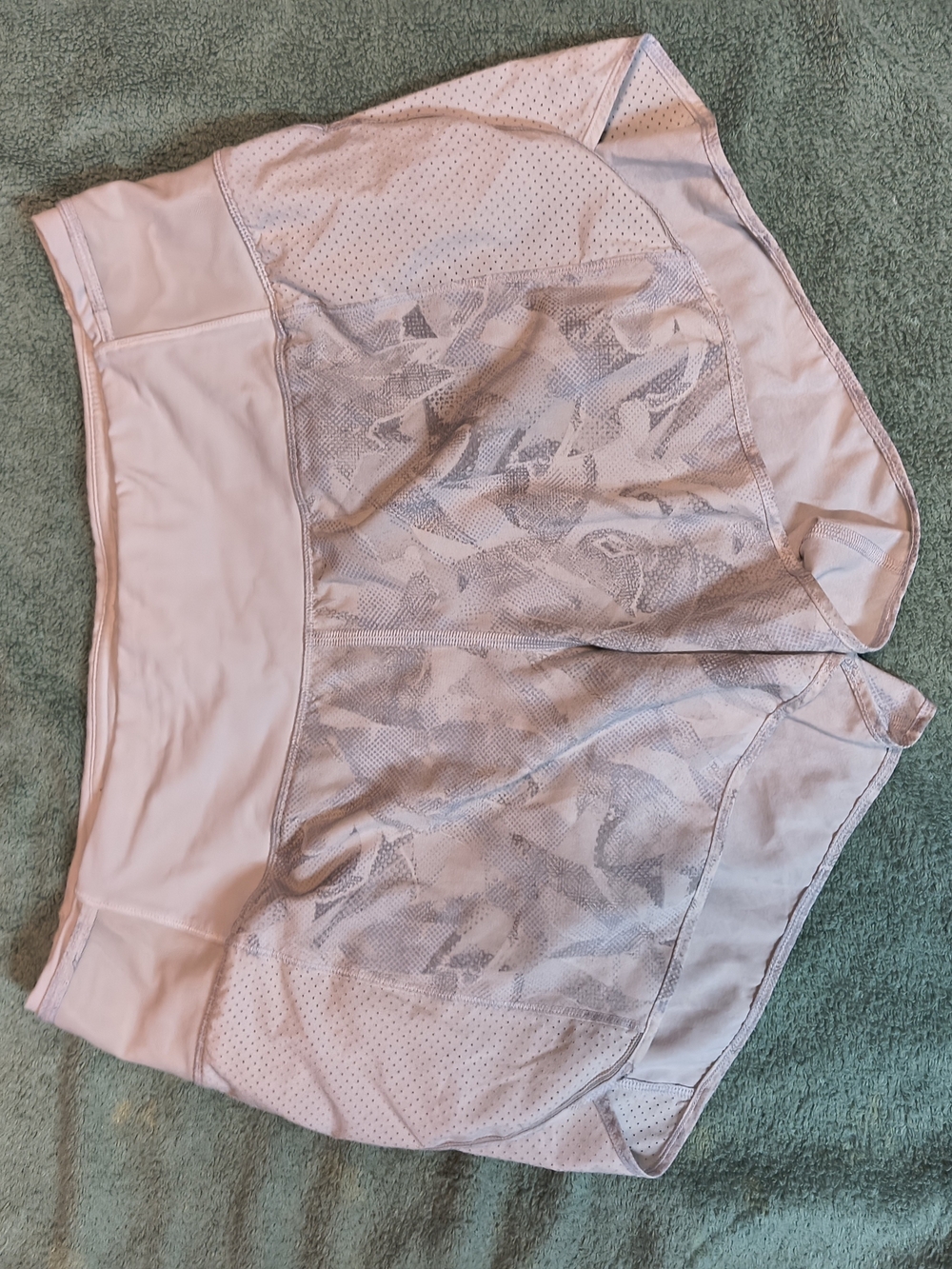 Lululemon Speed Up Shorts Women 8 Pink Gray Running Athletic Workout
